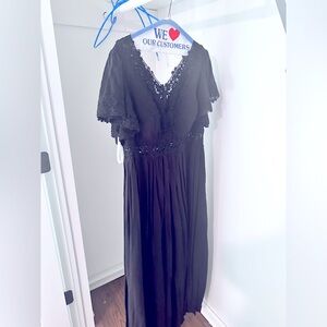 Black Formal Wedding Guest or Bridesmaid Dress (Azazie Tulum)